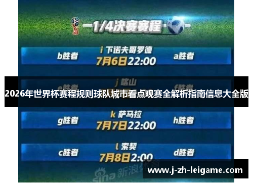 2026年世界杯赛程规则球队城市看点观赛全解析指南信息大全版